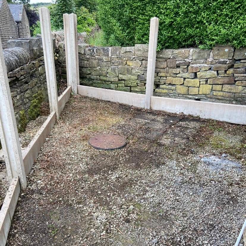 Before: unprepared garden corner